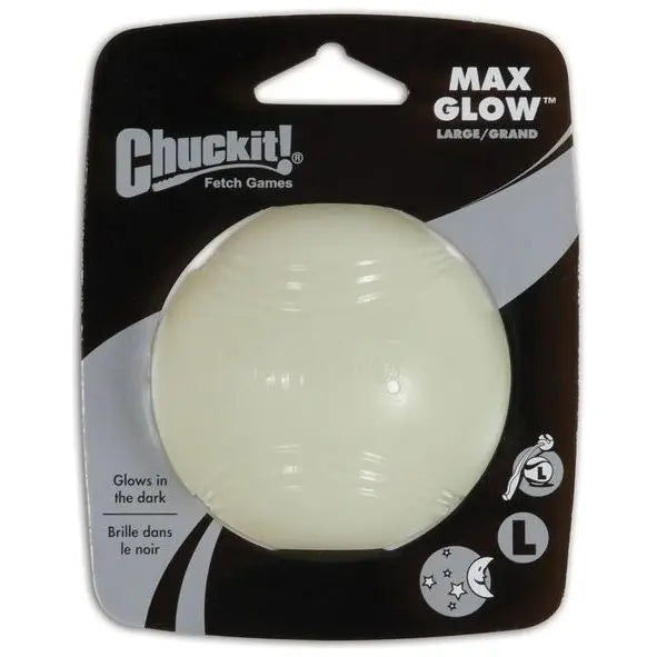 Chuckit! Max Glow Ball 1 Pack Large 7.3cm Pedigree