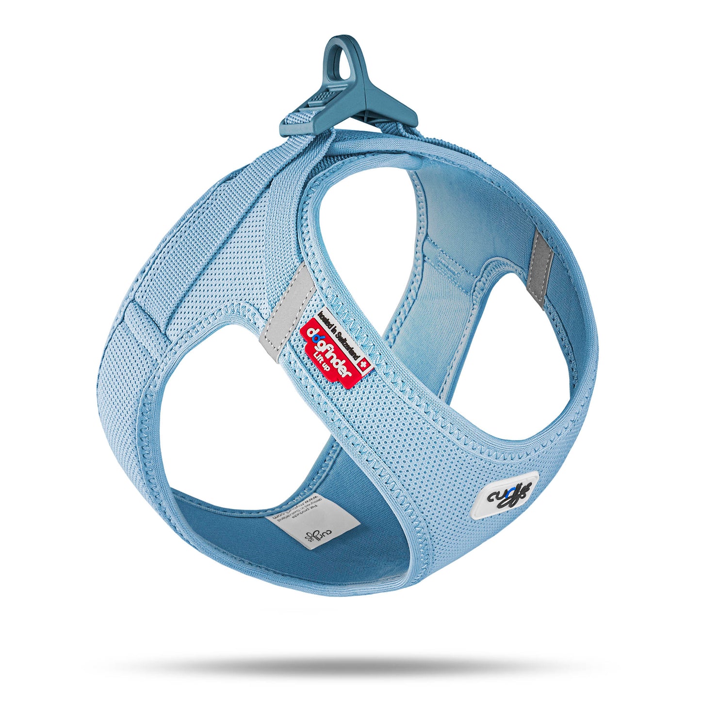 Curli Vest Dog Harness Clasp Air-Mesh Sky Blue Small