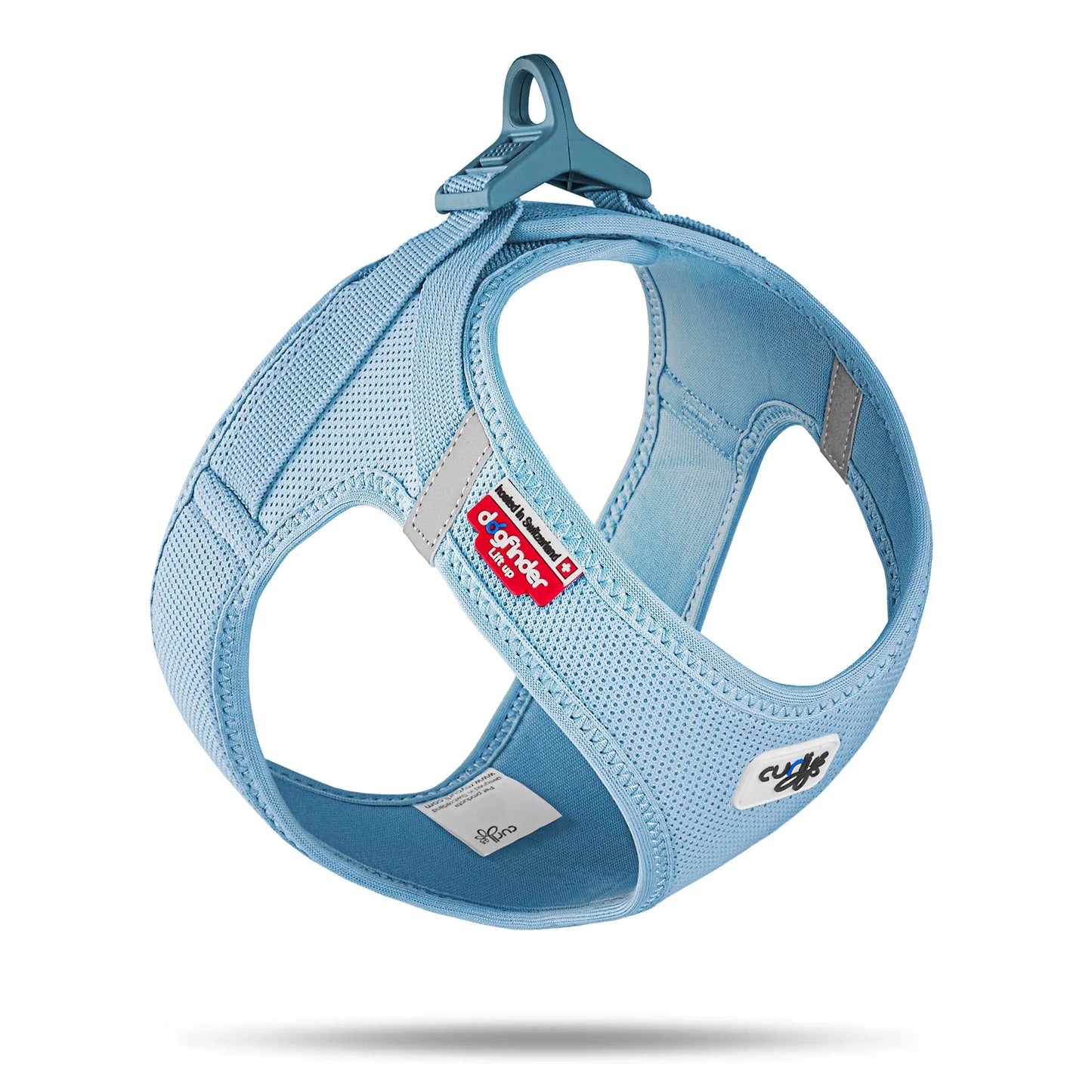 Curli Vest Dog Harness Clasp Air-Mesh - Colour - Sky Blue; Size - Small Curli