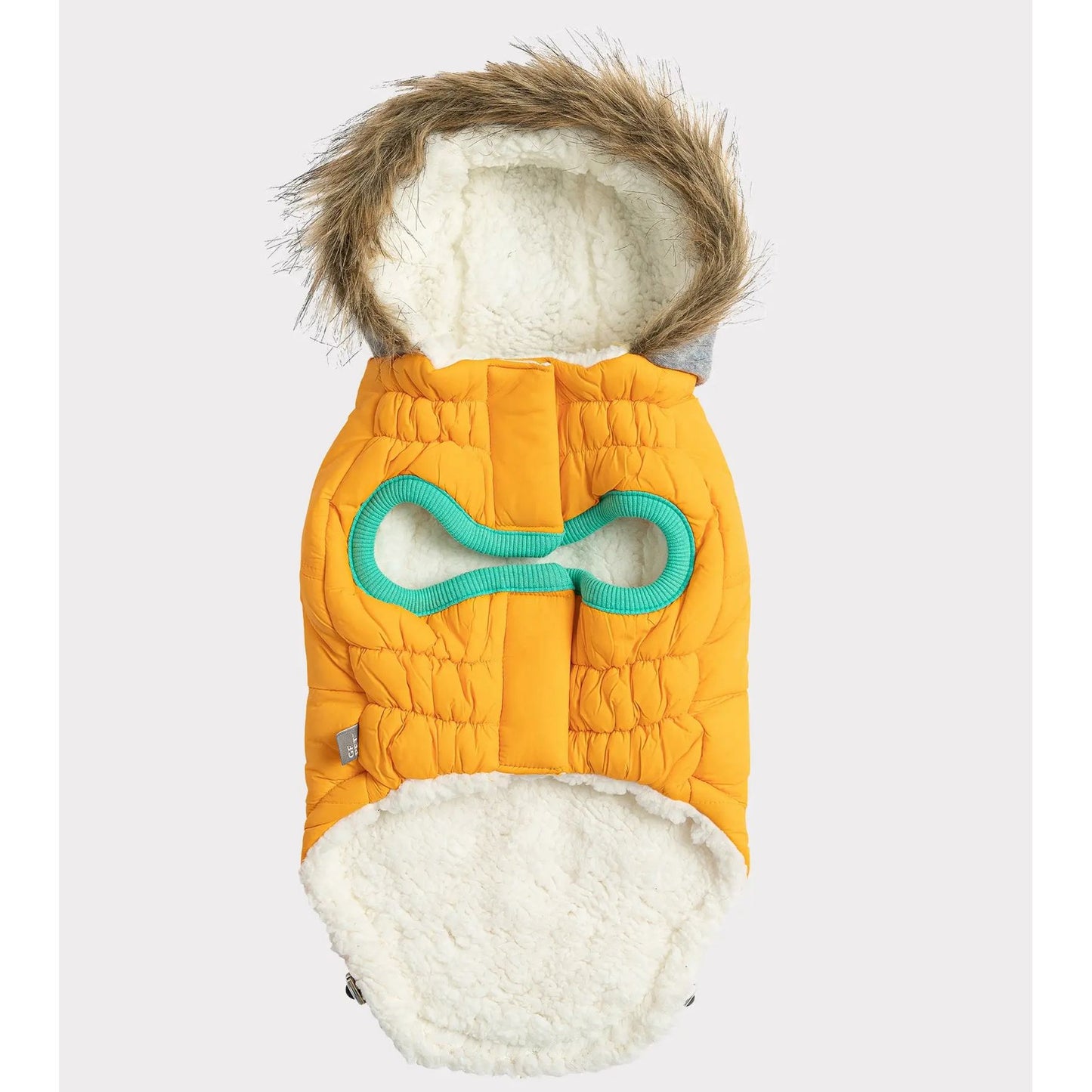 GF Pet Winter Sailor Dog Coat Yellow Medium