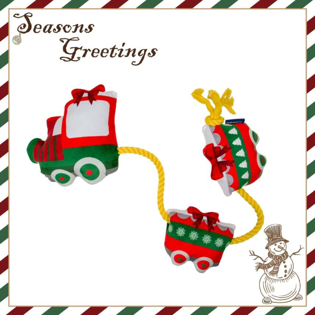 Christmas Express Plush Christmas Dog Toy