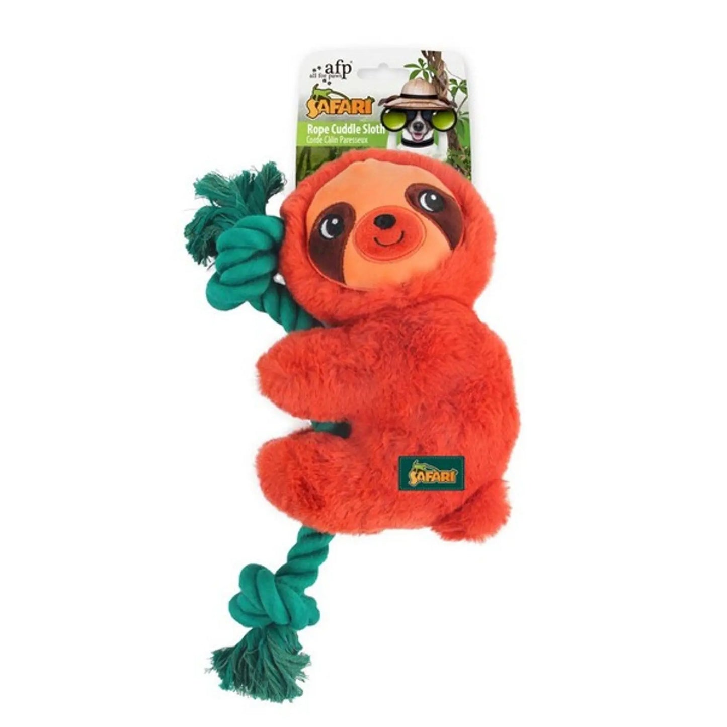 All for paws Safari Rope Cuddle Sloth Dog Toy All For Paws
