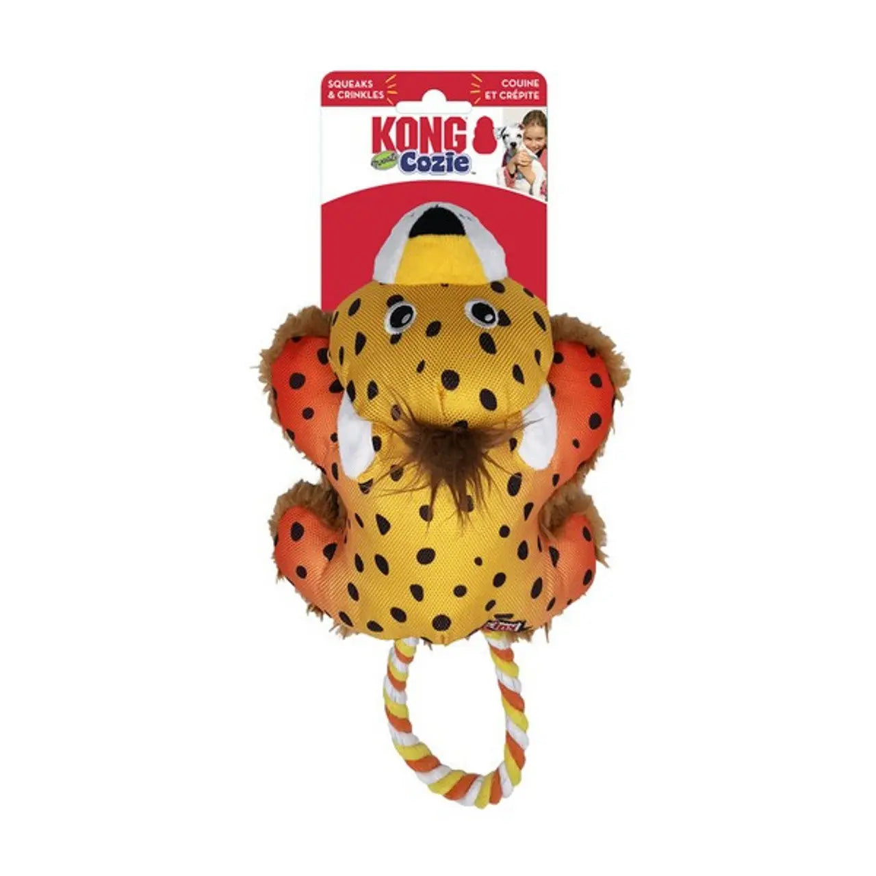 KONG Cozie tuggz cheetah small/medium KONG