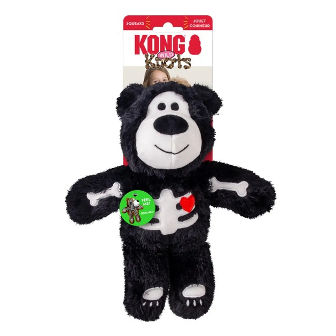 KONG Halloween Wild Knots Skeleton Bear - Medium Large KONG