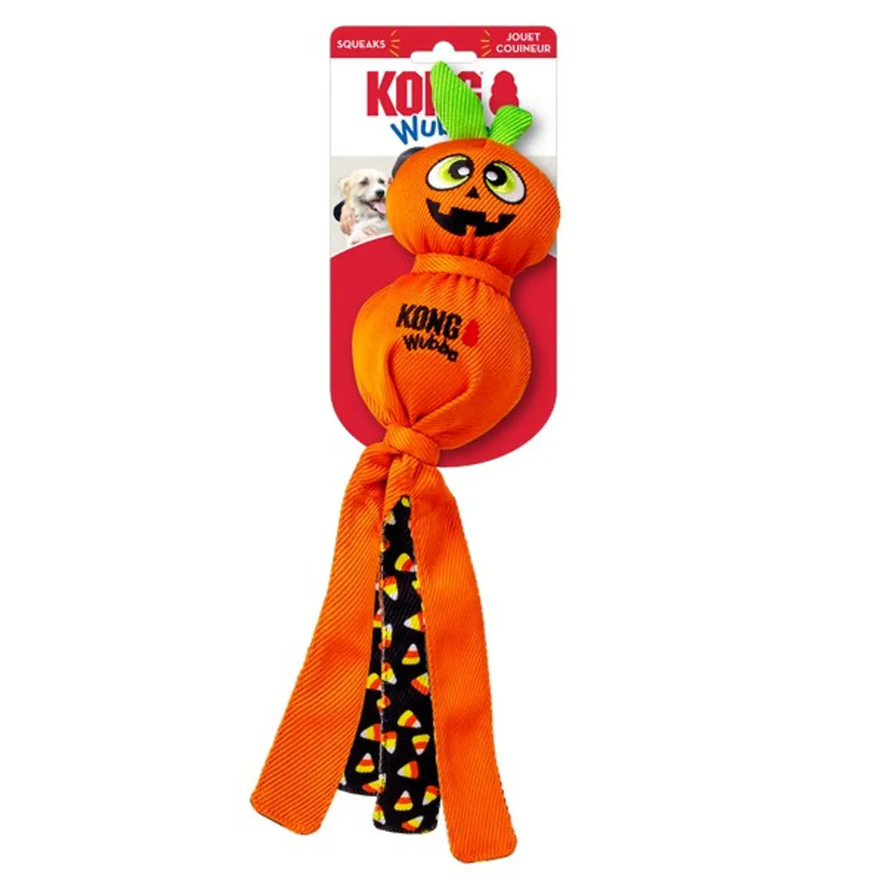 KONG Halloween Wubba Ballistic Pumpkin Large Dog Toy KONG