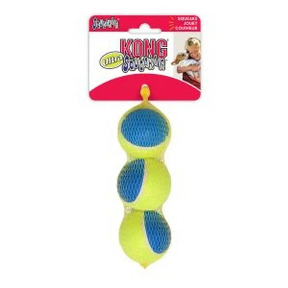 KONG Ultra Squeaker Air Ball (3Pk) Medium Dog Ball KONG