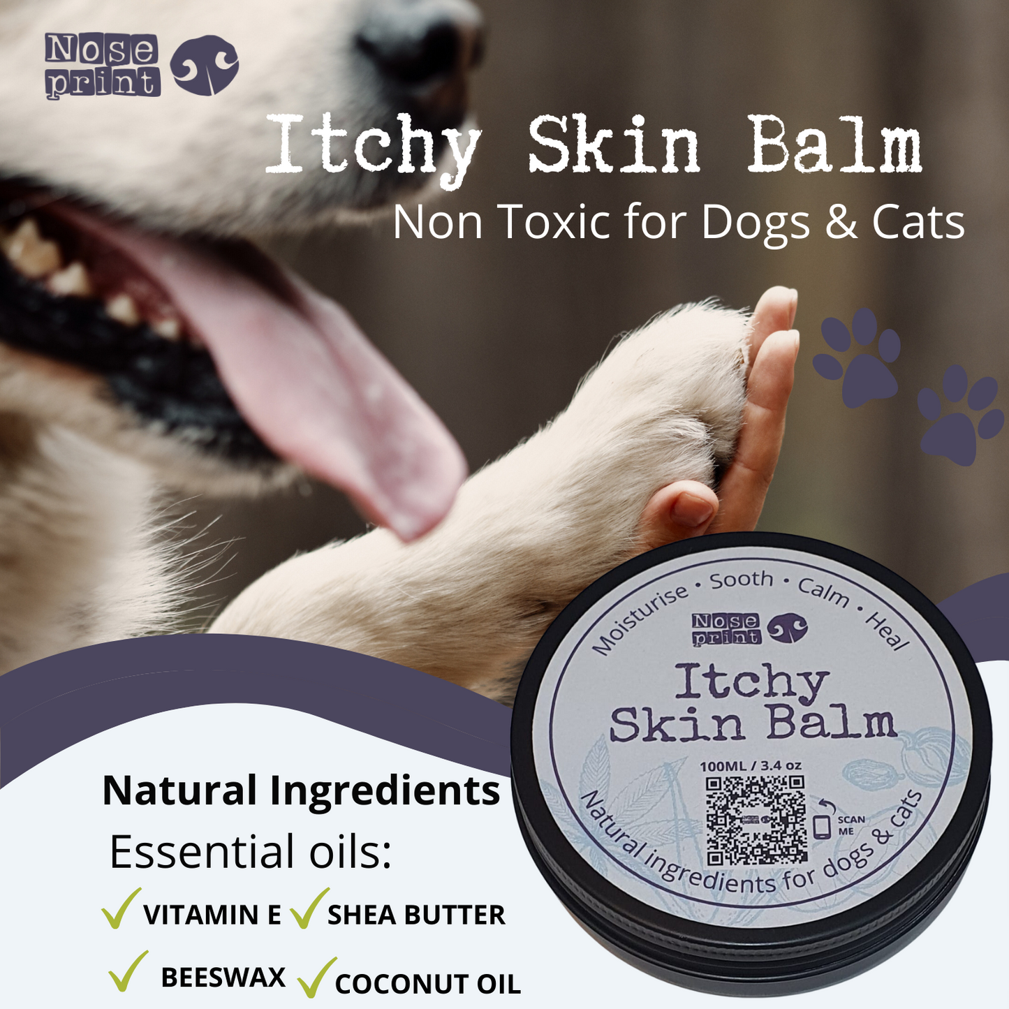 Nose Print Itchy Skin Relief Balm - 100ml