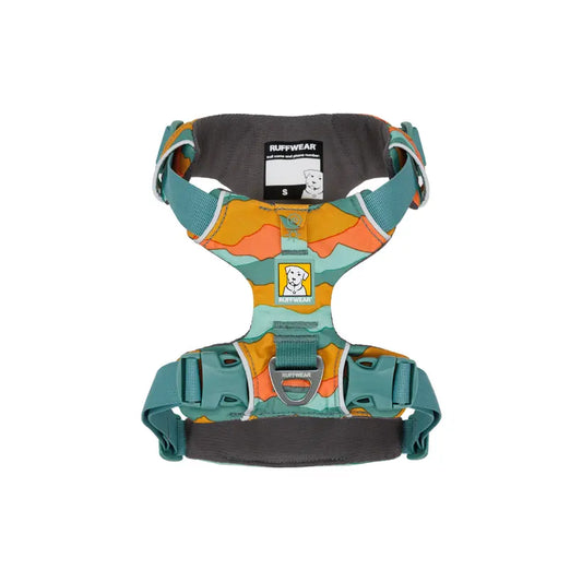 Ruffwear Front Range Dog Harness Spring Mountains Pattern Durable Outdoor Pet Gear Ruffwear