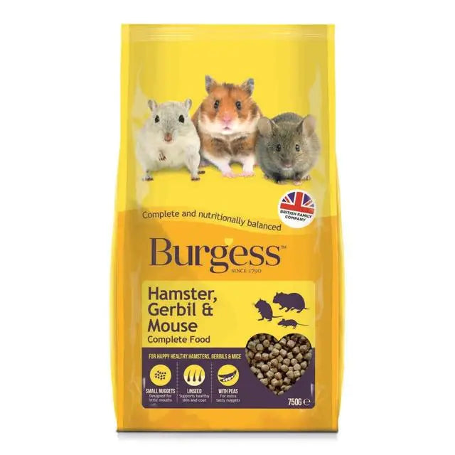 Burgess Hamster Gerbil and Mouse 750g Pedigree