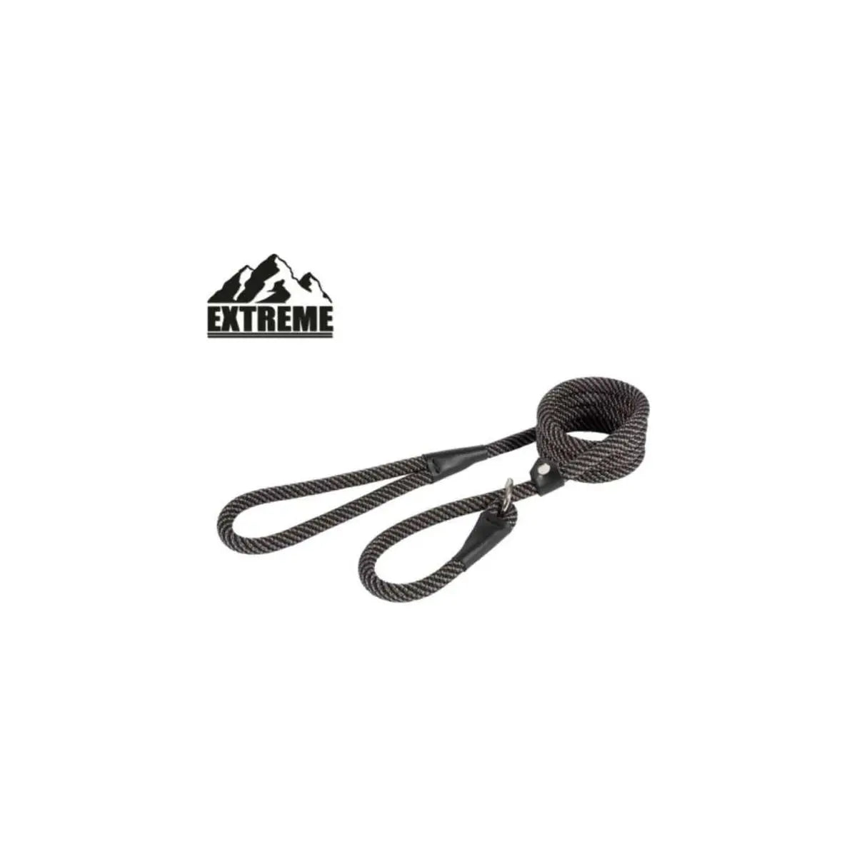 Extreme Rope Slip Lead Black/Grey 1.5mx12mm Ancol