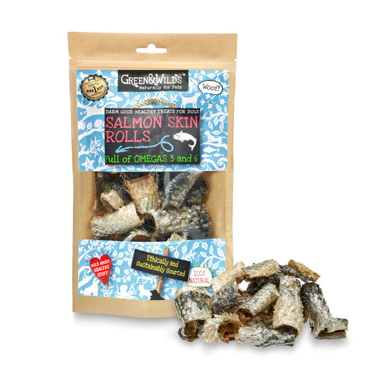 Green & Wilds Salmon Skin Rolls