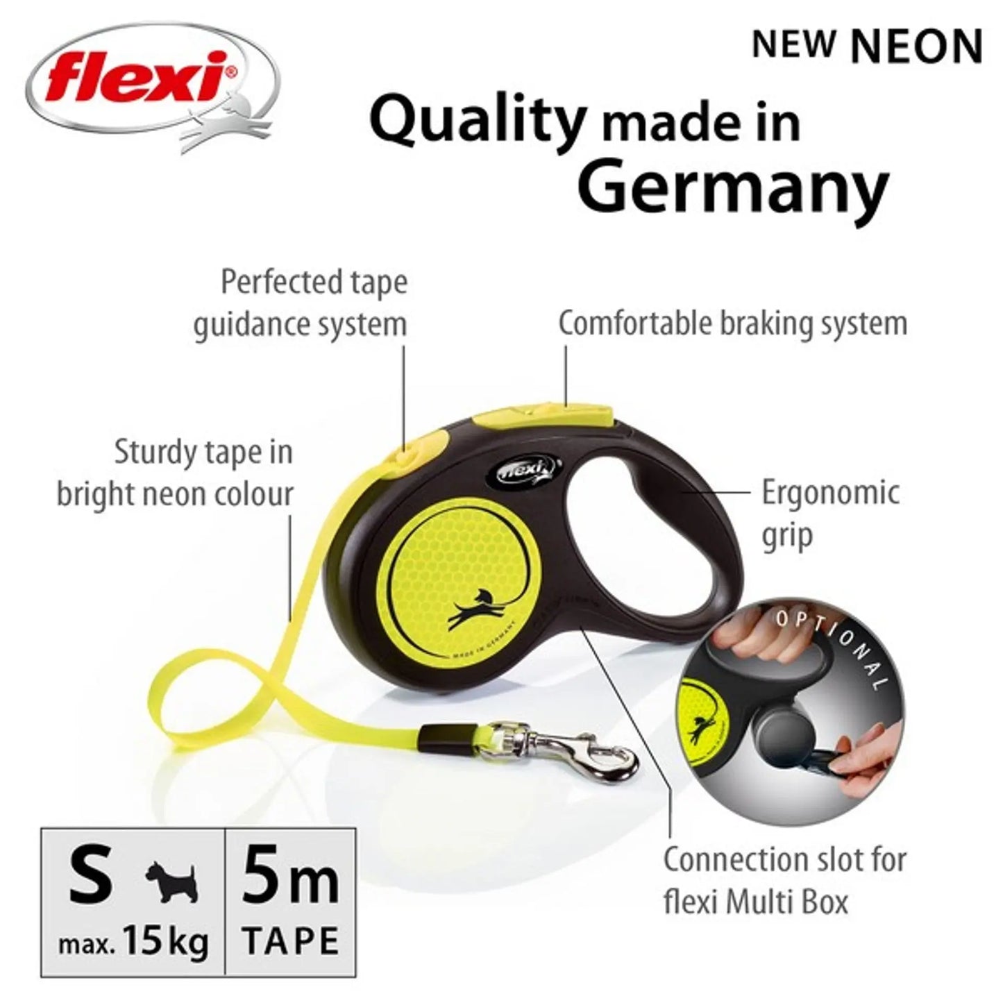 Flexi Neon Reflective Small Black & Neon Tape 5m Flexi