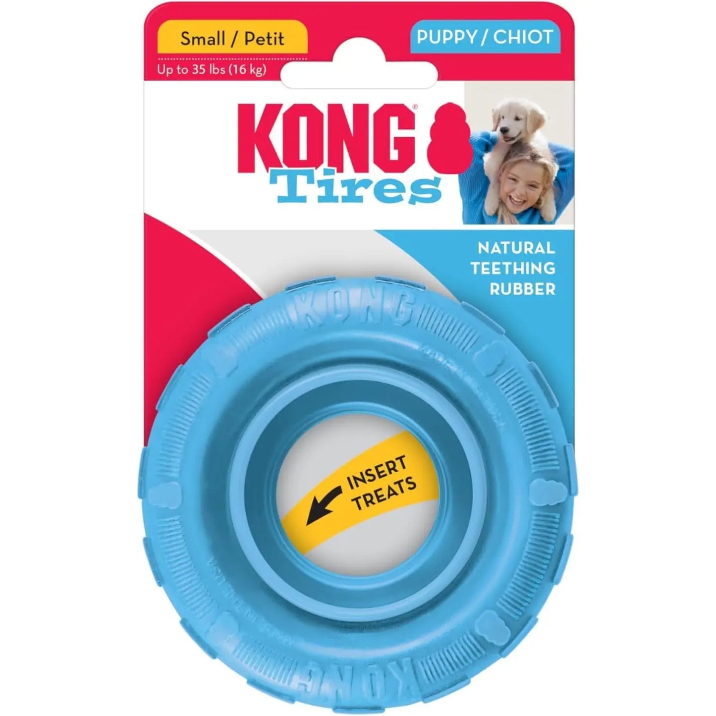 Kong Puppy Tyres - Small Blue KONG