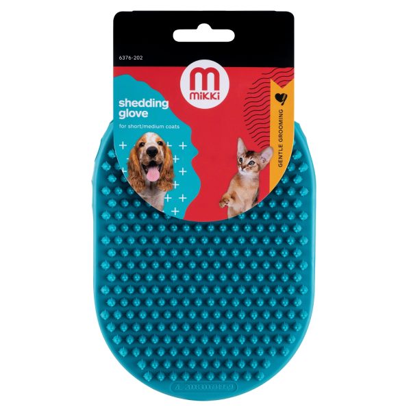 Mikki deshedding grooming glove for short/medium coats
