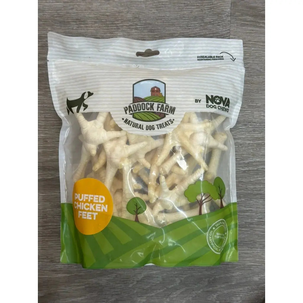 Puffed Chicken Feet Dog Treat - 250g Nova