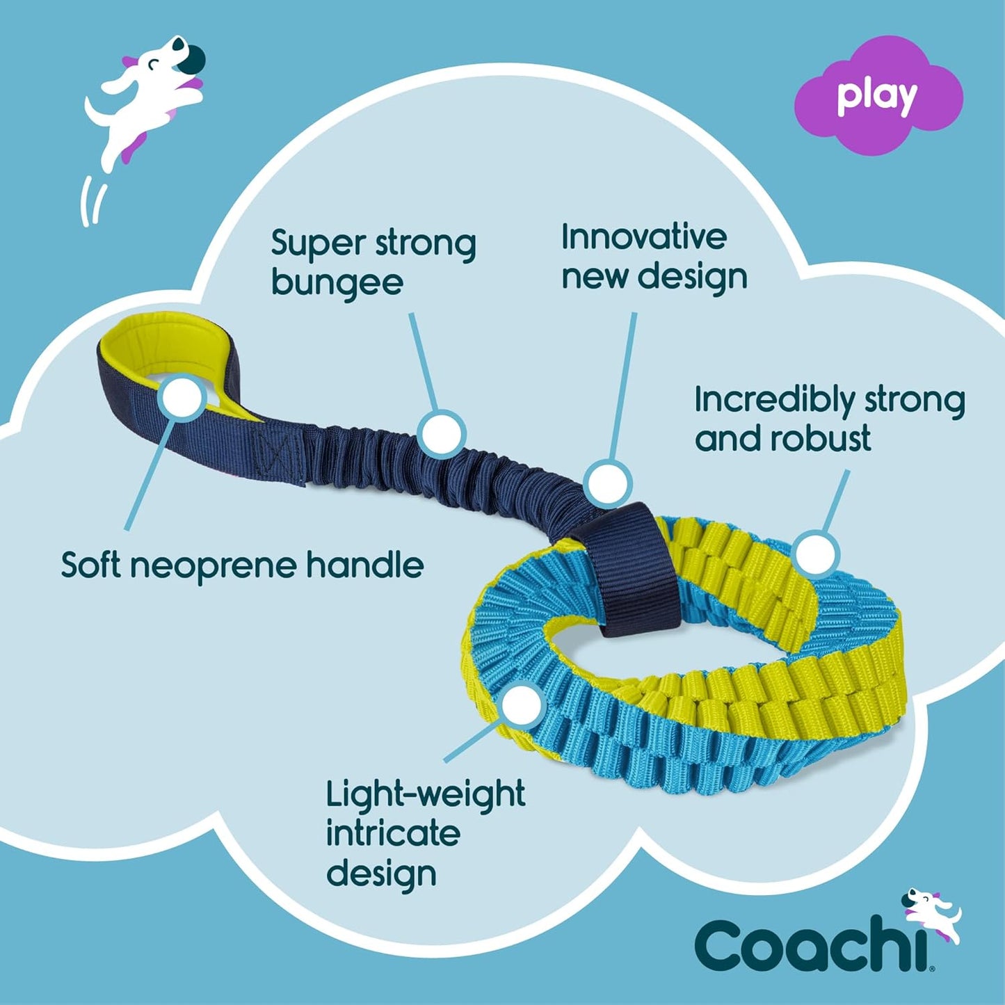 Coachi Tuggi Helix Ball Dog Toy