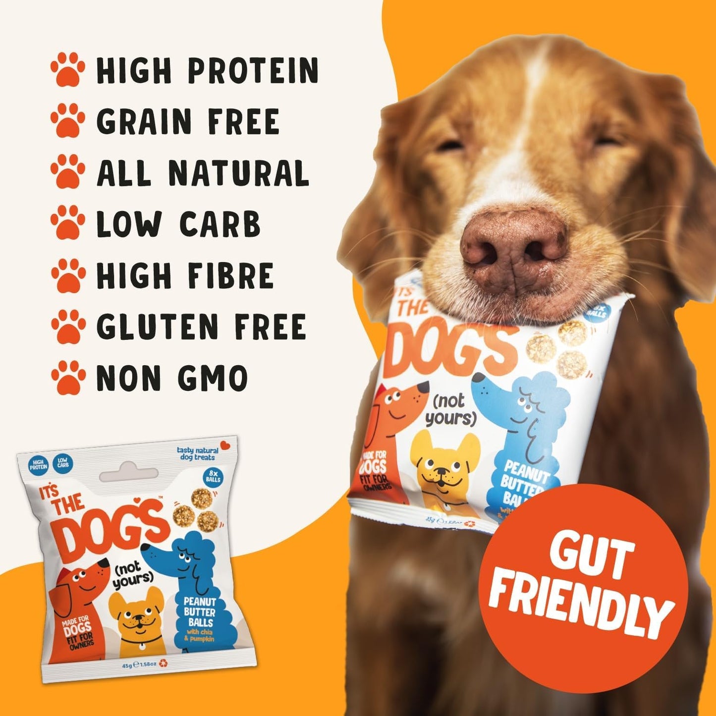It's the Dogs Peanut Butter Dog Treats - 45g
