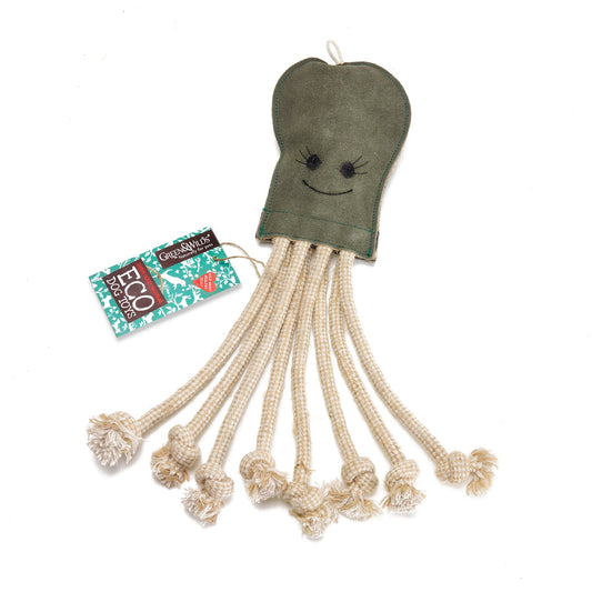 Green & Wild's Olive the Octopus, Eco Dog Toy