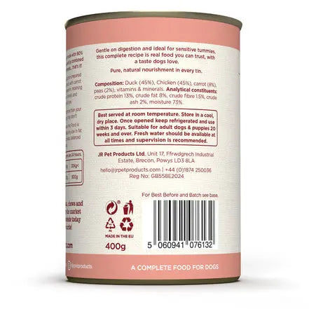 Jr Pets Complete Wellbeing Duck & Chicken Wet Food 400g JR Pets