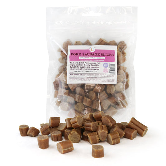 JR Pet Pork Sausage Slices Dog Treat - 250g