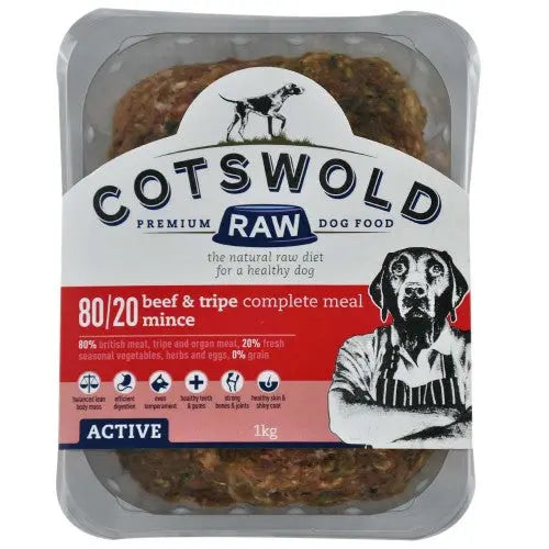 Cotswold Raw 80/20 Beef & Tripe Complete 1kg Cotswold Raw