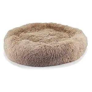 Super Plush Donut Bed 50cm Oatmeal Ancol