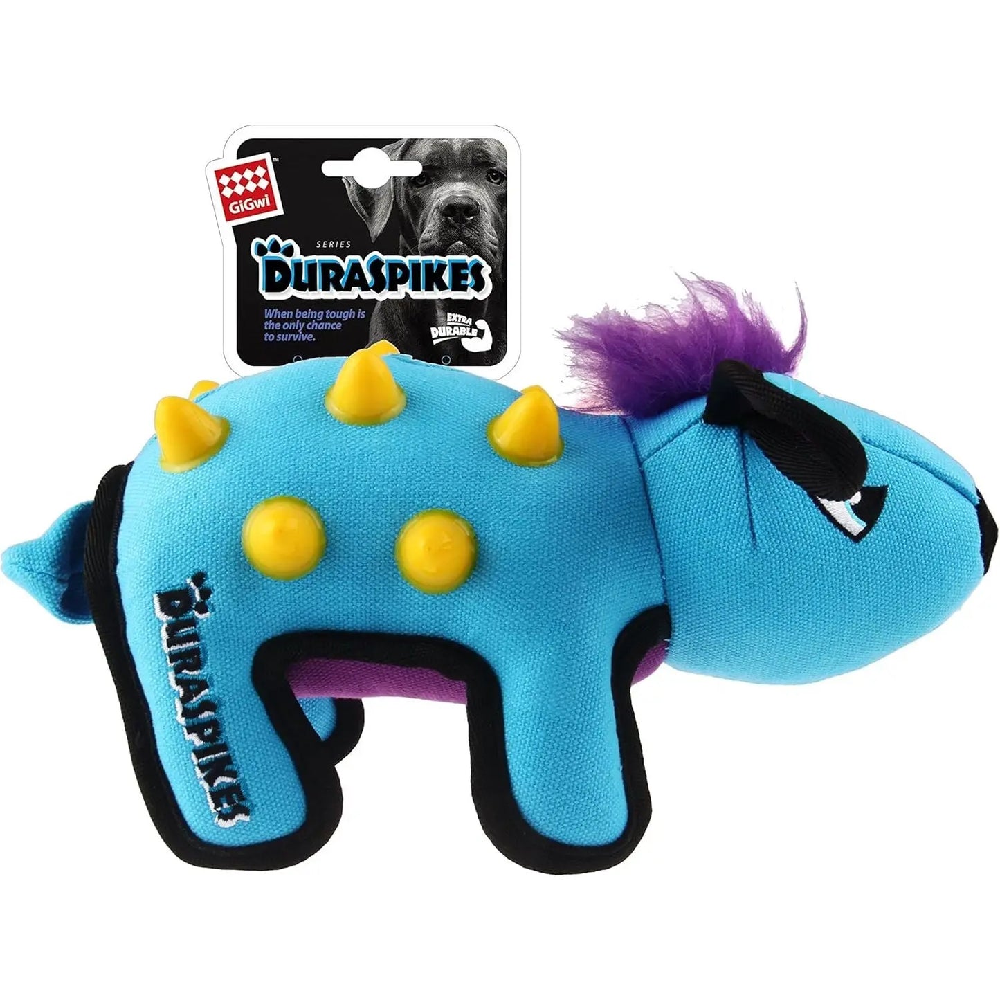 GiGwi Duraspikes Extra Durable Rabbit Light Blue Origin Pets Longton