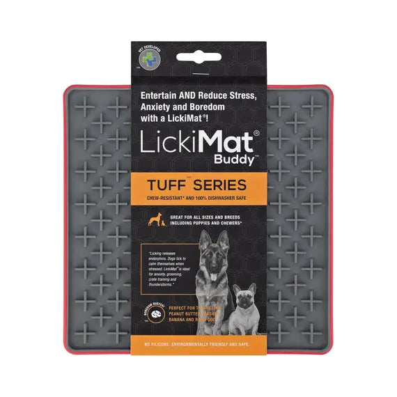 LickiMat Tuff Buddy Feeding Mat Red 20cm Lickimat
