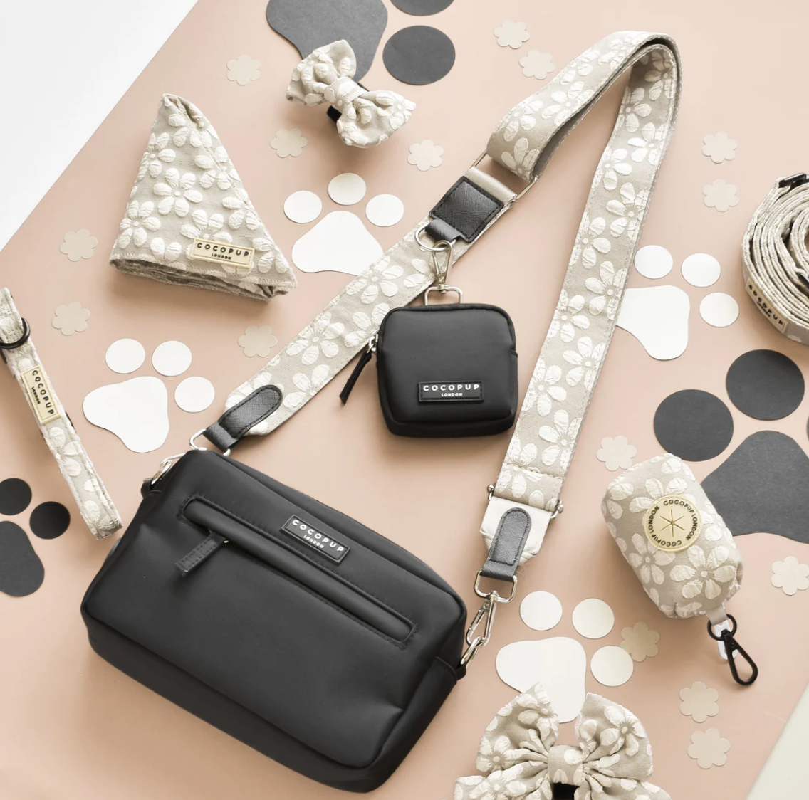 LUXE Bag Strap - Mocha Flower