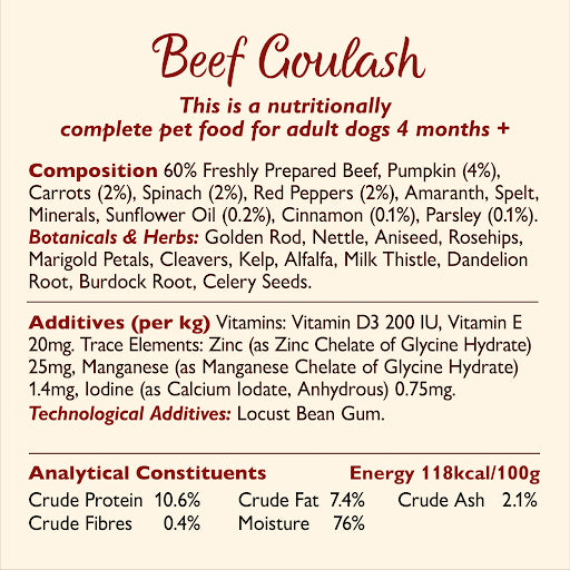Lilys Kitchen Beef Goulash for Dogs Can - 400g