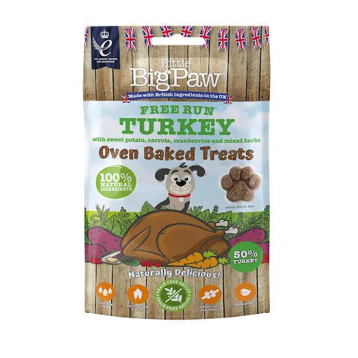 Little Big Paw Oven Baked Free Run Turkey Treats 130g Pedigree