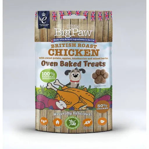 Little Big Paw Oven Baked British Roast Chicken Treats 130g Pedigree