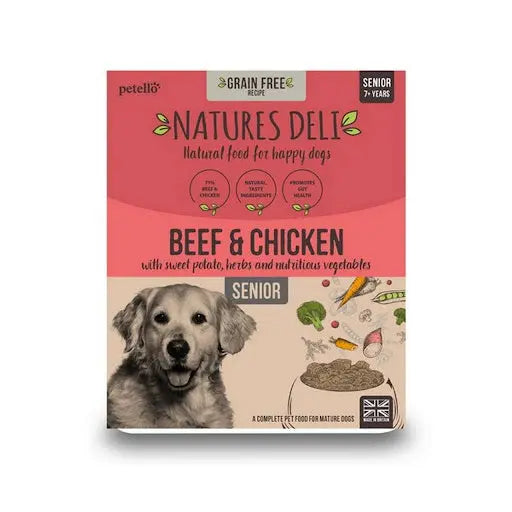 Natures Deli Senior GF Beef & Chicken 395g Pedigree
