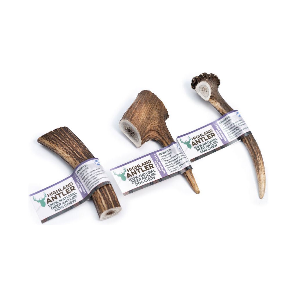 Nova Highland Antler Chew for Dogs – Natural Durable Chewing Treats in Various Sizes