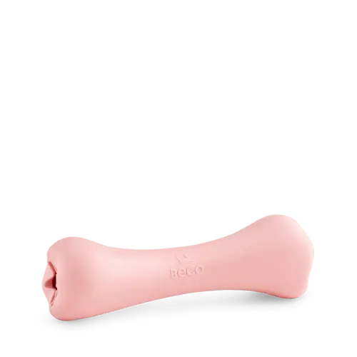 Beco Natural Rubber Chew Bone Pink Pedigree