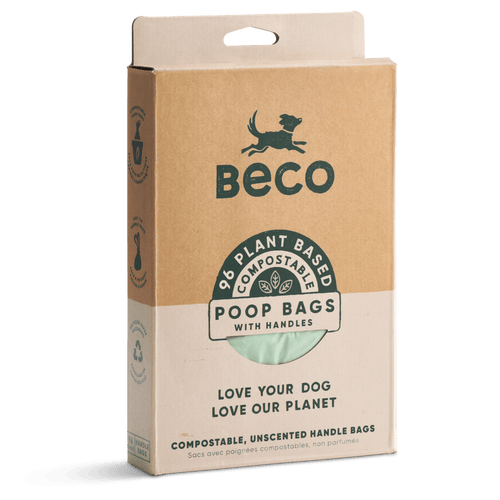 Beco Compostable Poop Bags Unscented, 96 Pack