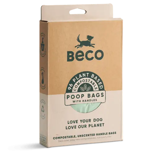 Beco Compostable Poop Bags Unscented, 96 Pack Pedigree
