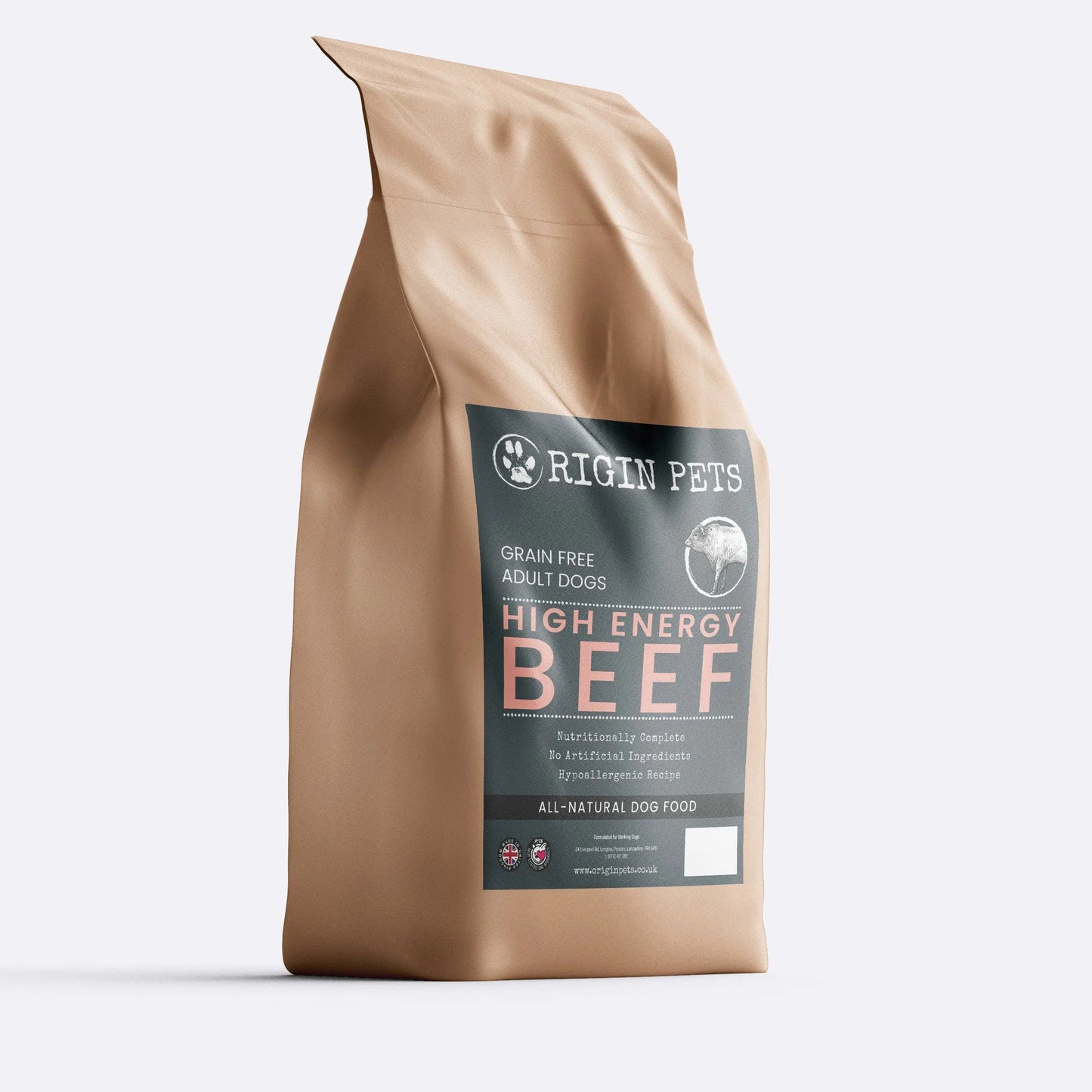 Origin Pets High Energy Beef Dog Food - Adult Origin Pets