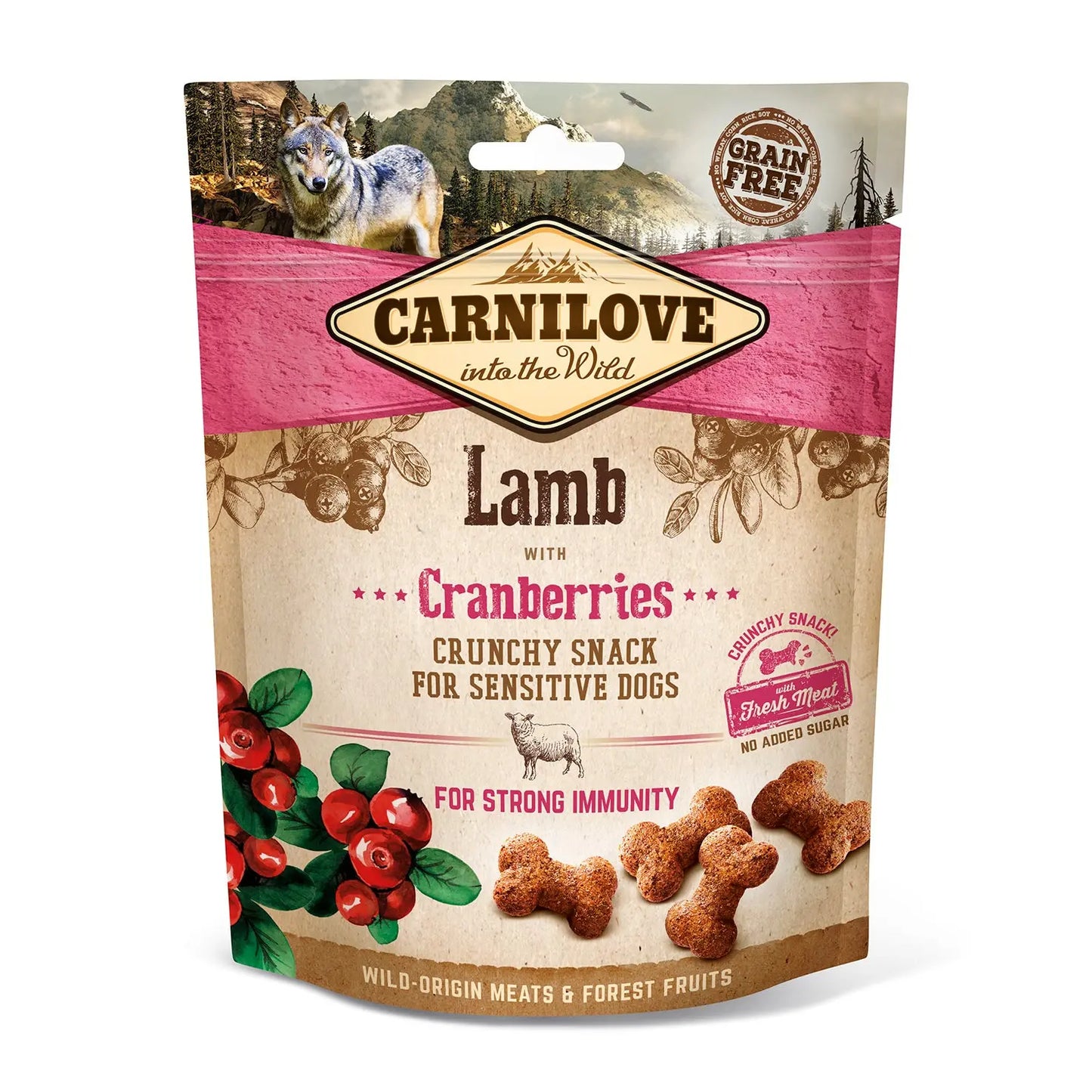 Carnilove Lamb with Cranberries Dog Treat Bern Pet Foods