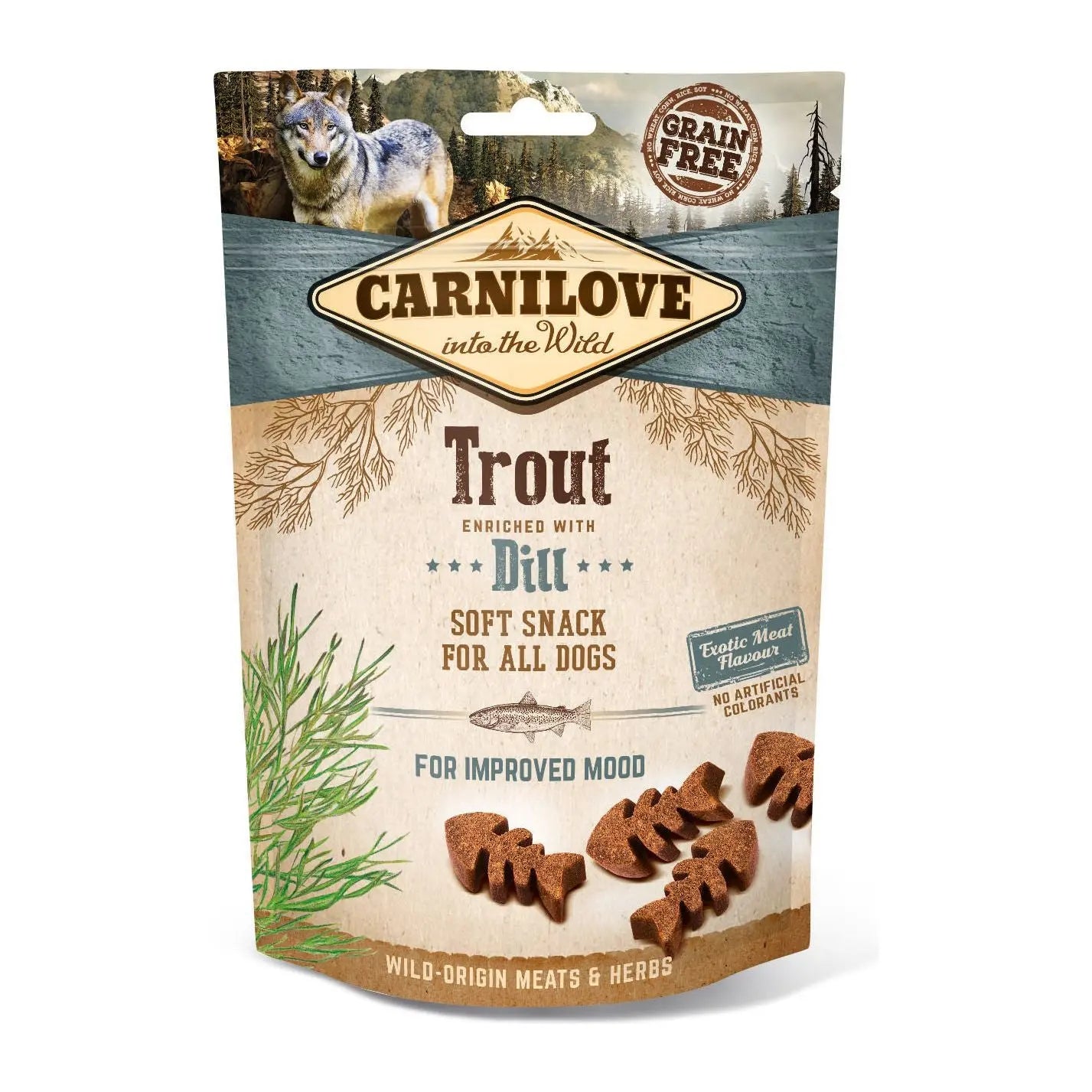 Carnilove Trout with Dill Dog Treat Bern Pet Foods