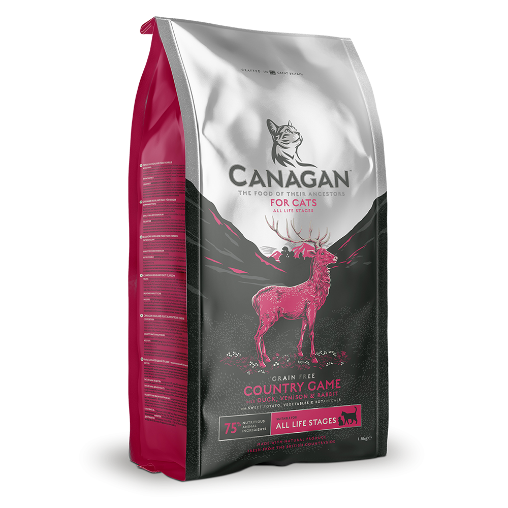 Canagan Dry Cat Food Country Game for Adults and Kittens 4Kg