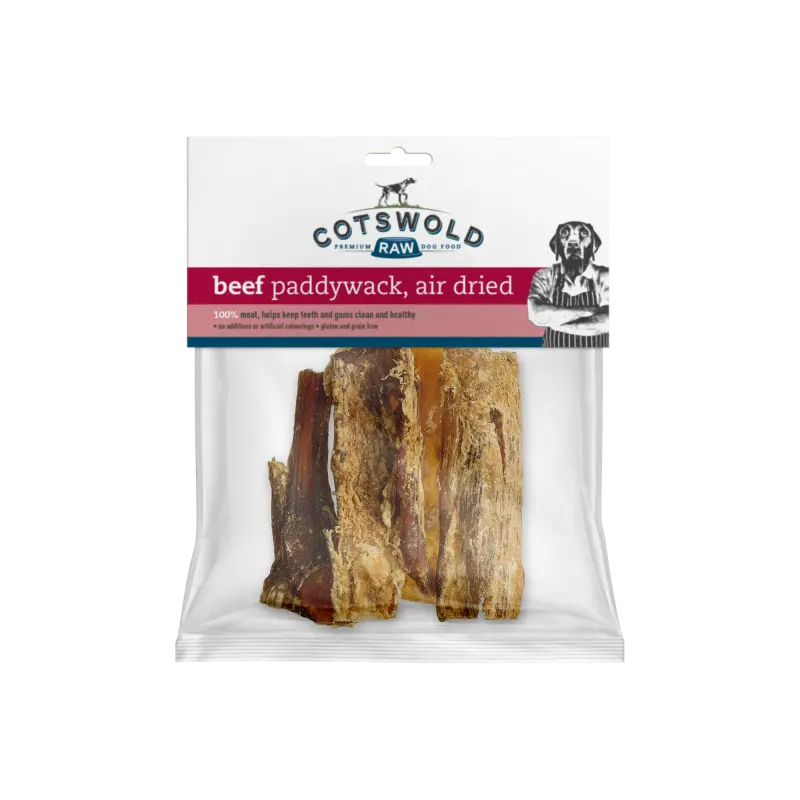 Natural Dried Treat Paddywack Beef 250g Treat Cotswold Raw