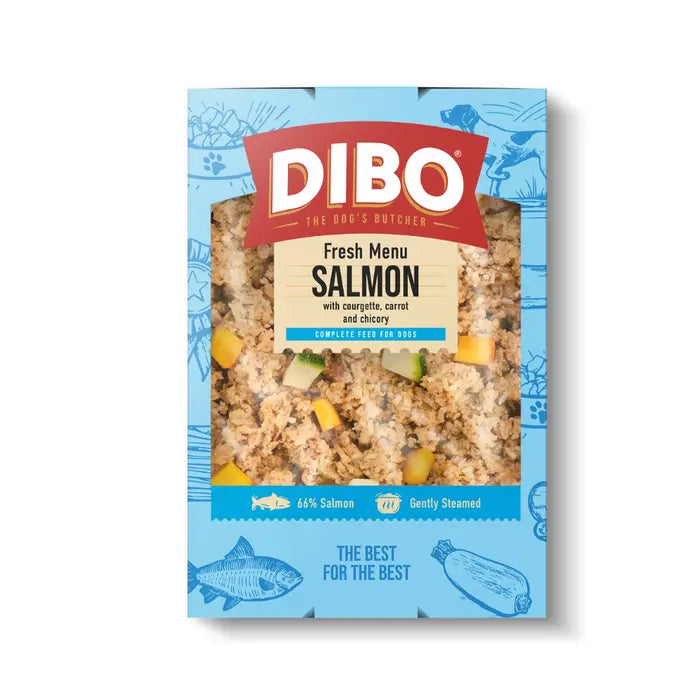 DIBO Fresh Menu Salmon with Courgette, Carrot and Chicory - 400g Dibo