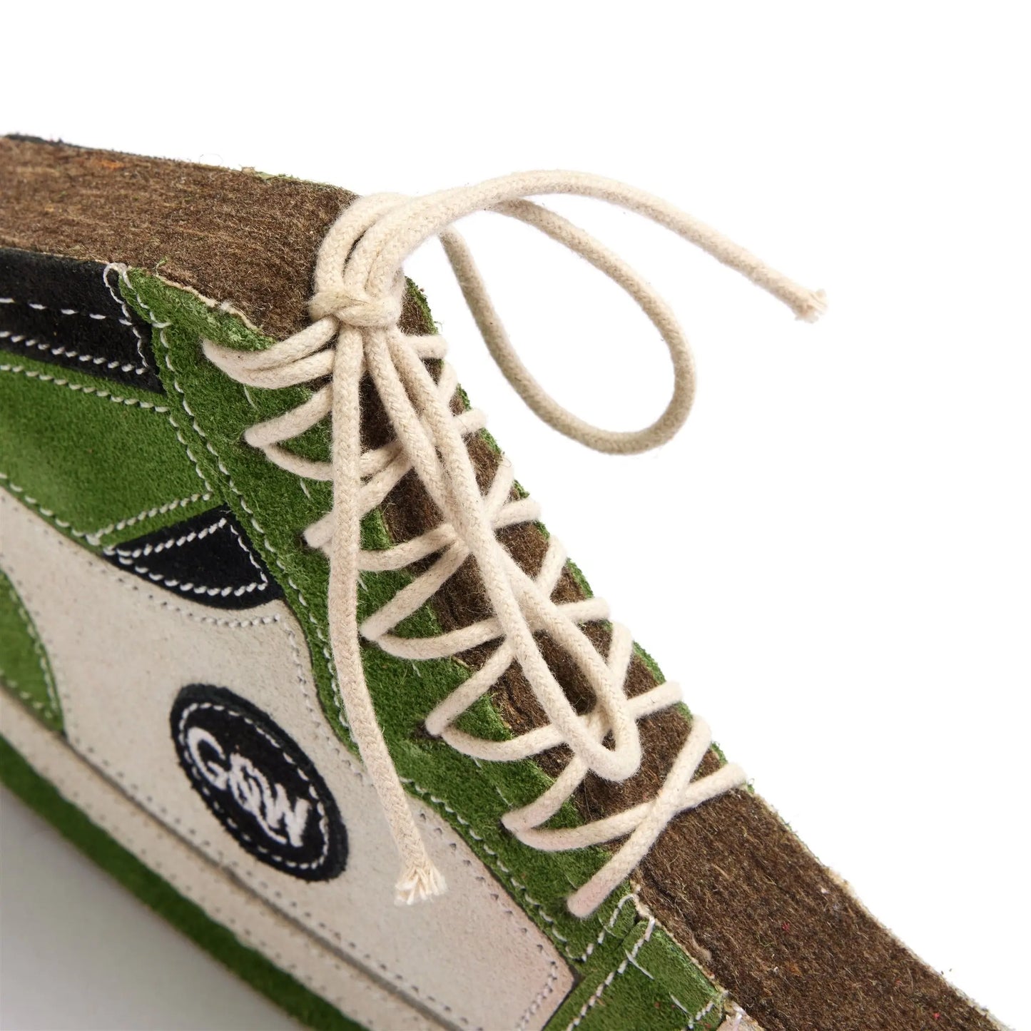 Green And Wilds Eco Dog Toys Dunkin’ Hi-Top Shoe Green Green & Wild's