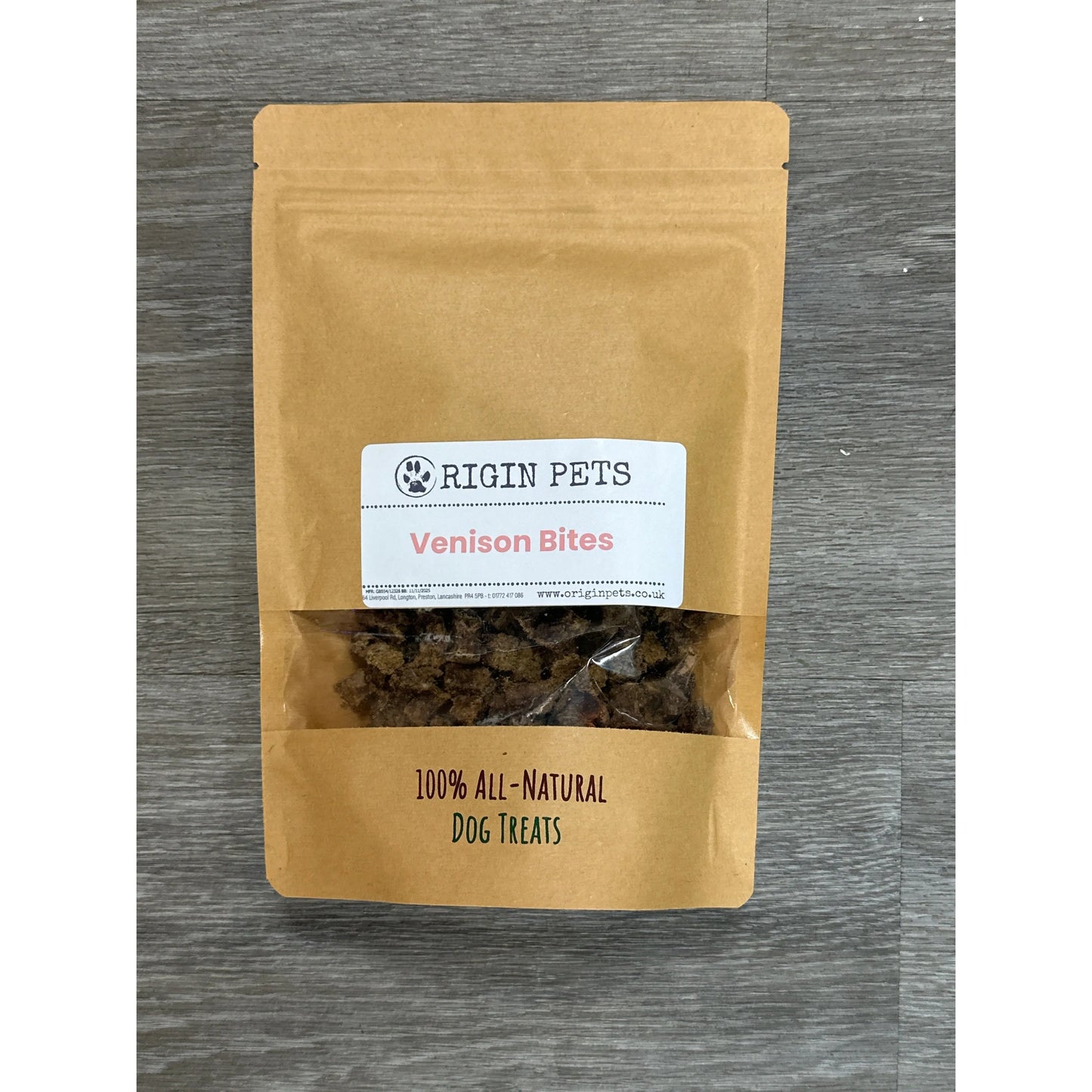 Origin Pets Venison Training Bites Dog Treat 250g Origin Pets