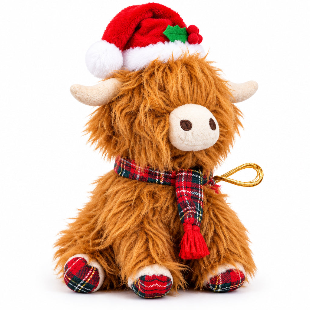 Ancol Festive Ferguson Highland Cow Dog Toy