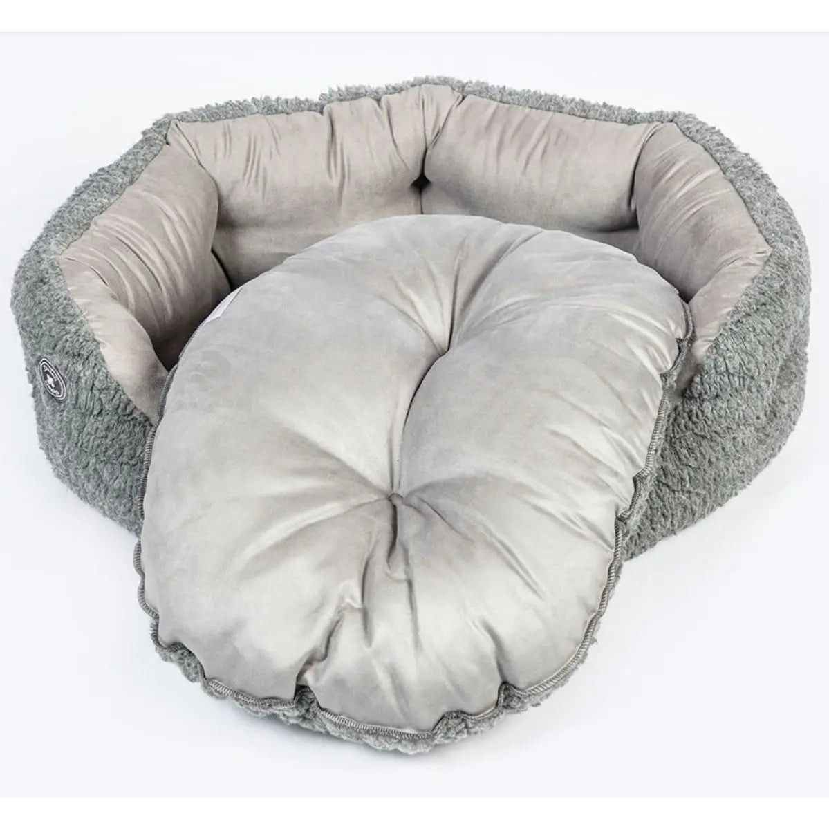 Danish Design Bobble Pewter De Luxe Slumber Bed 24” Origin Pets Longton