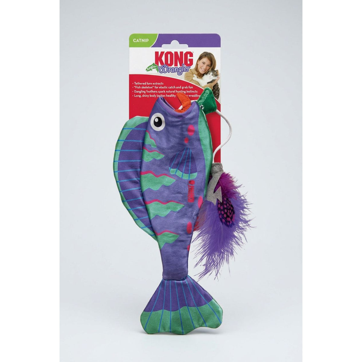 Kong Wrangler Angler Fish Assorted Cat Toy