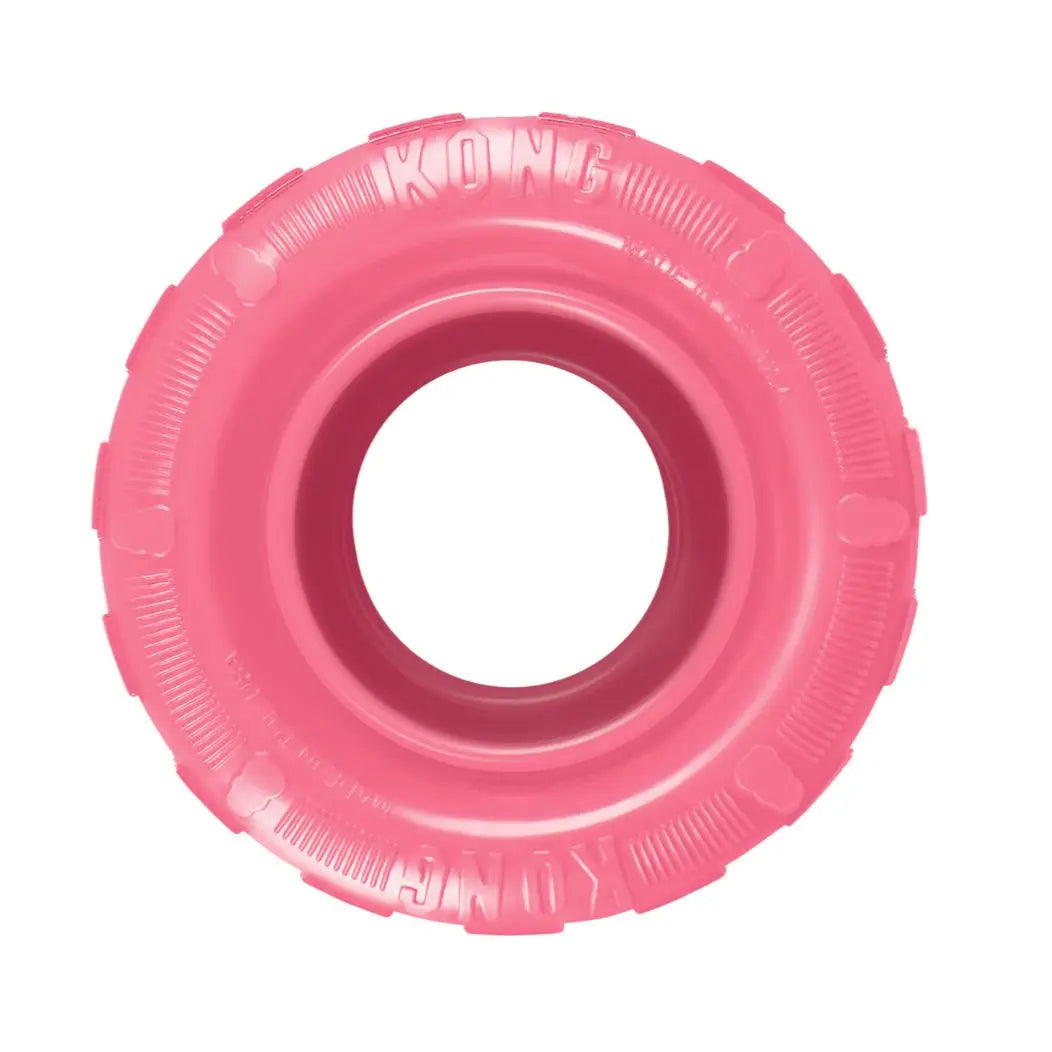 Kong Puppy Tyres Dog Toy - Medium Pink KONG