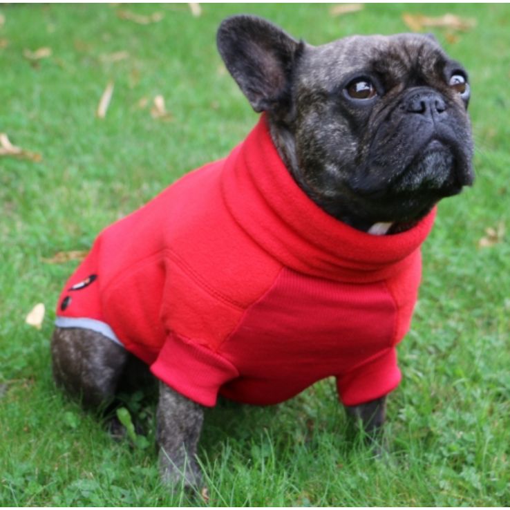 Ancol Reflective Polar Fleece Red Small
